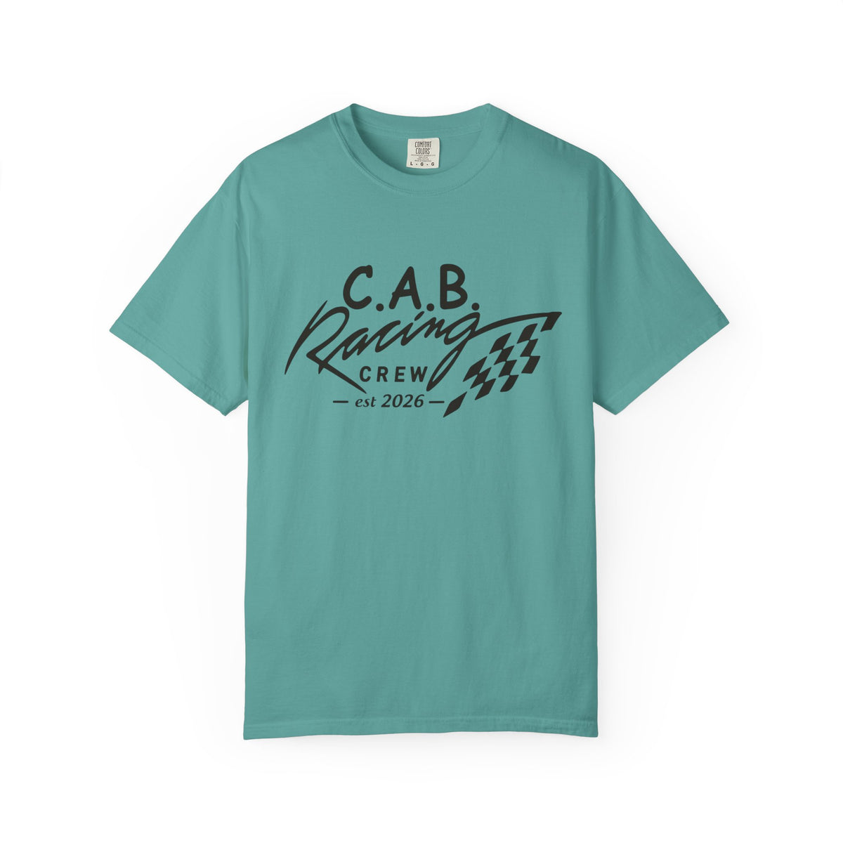 Racing Crew T-Shirt — C.A.B. Racing Helmet Graphic Tee