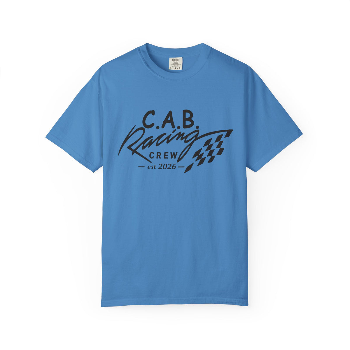 Racing Crew T-Shirt — C.A.B. Racing Helmet Graphic Tee