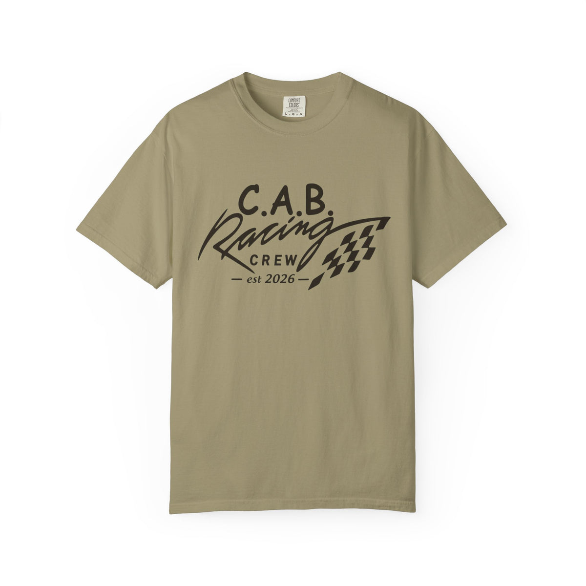 Racing Crew T-Shirt — C.A.B. Racing Helmet Graphic Tee