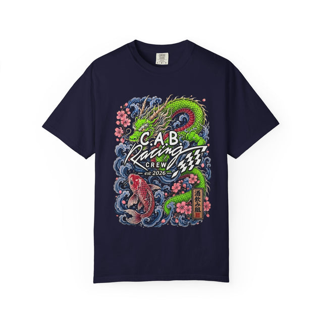 C.A.B. Racing Crew — "Green Dragon & Koi" Graphic tee