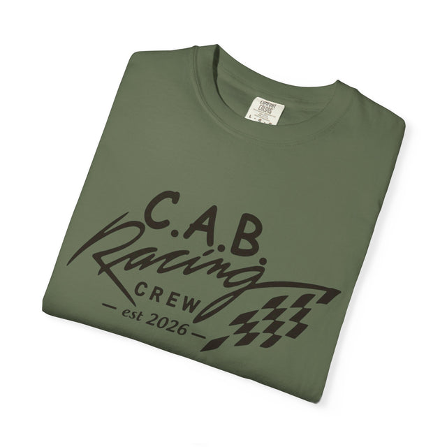 Racing Crew T-Shirt — C.A.B. Racing Helmet Graphic Tee