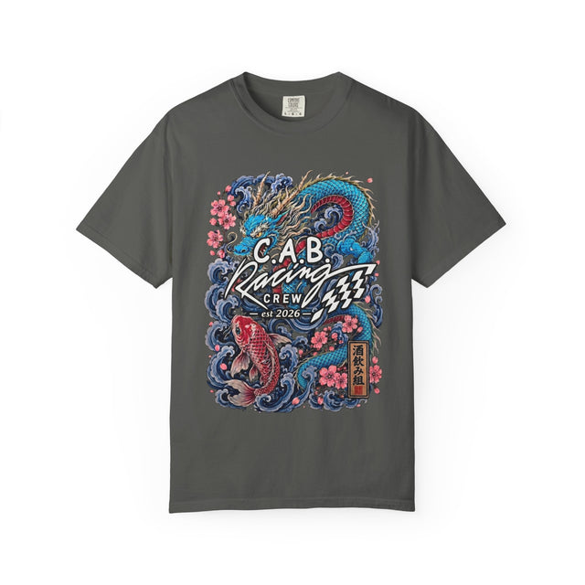 C.A.B. Racing Crew - "Blue Dragon & Koi" Graphic Tee