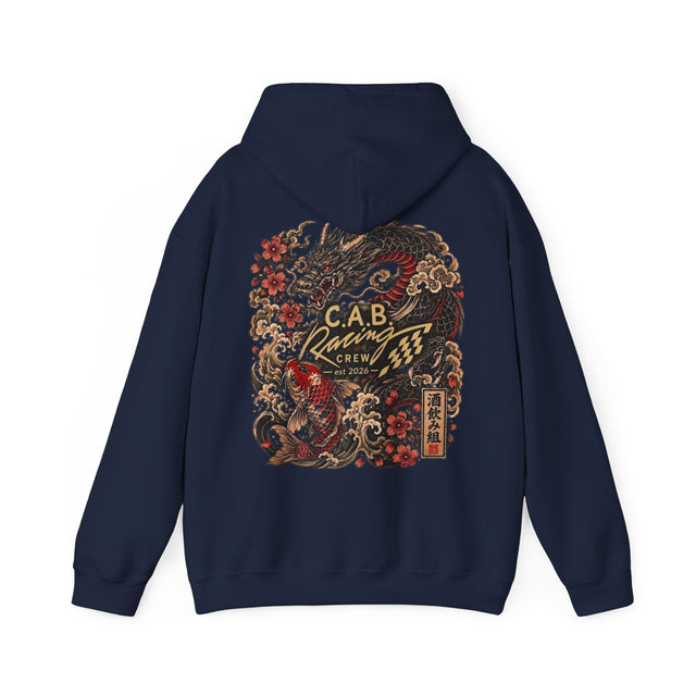 C.A.B Racing Crew Hoodie — Koi & Dragon Japanese Streetwear