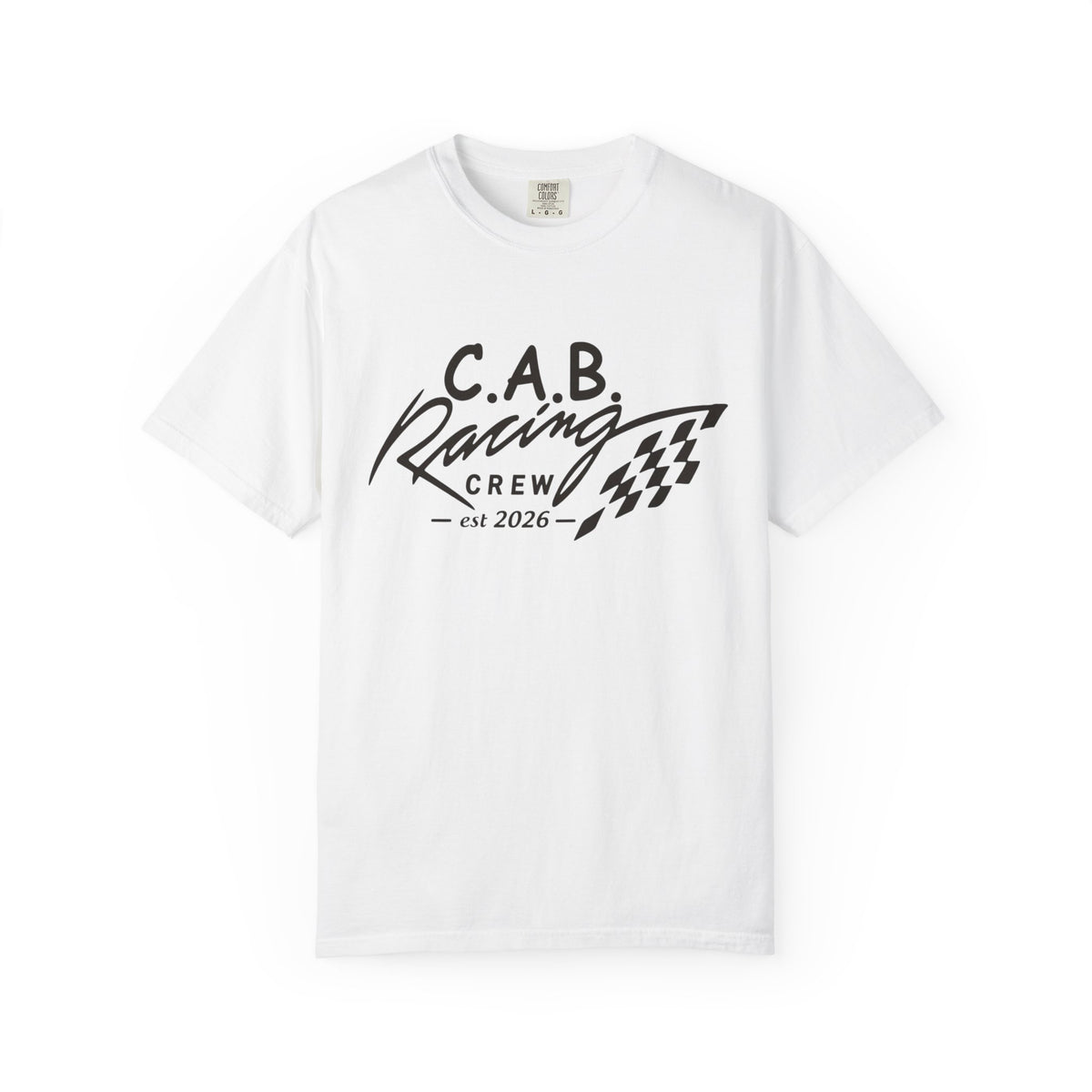 Racing Crew T-Shirt — C.A.B. Racing Helmet Graphic Tee
