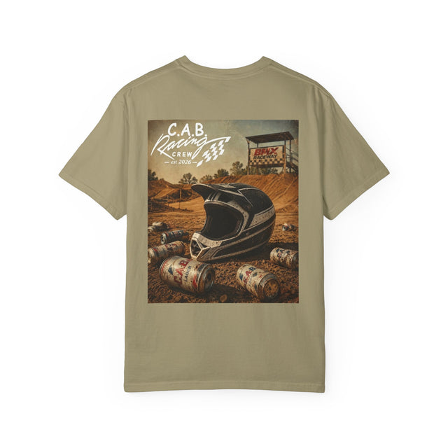 Racing Crew T-Shirt — C.A.B. Racing Helmet Graphic Tee