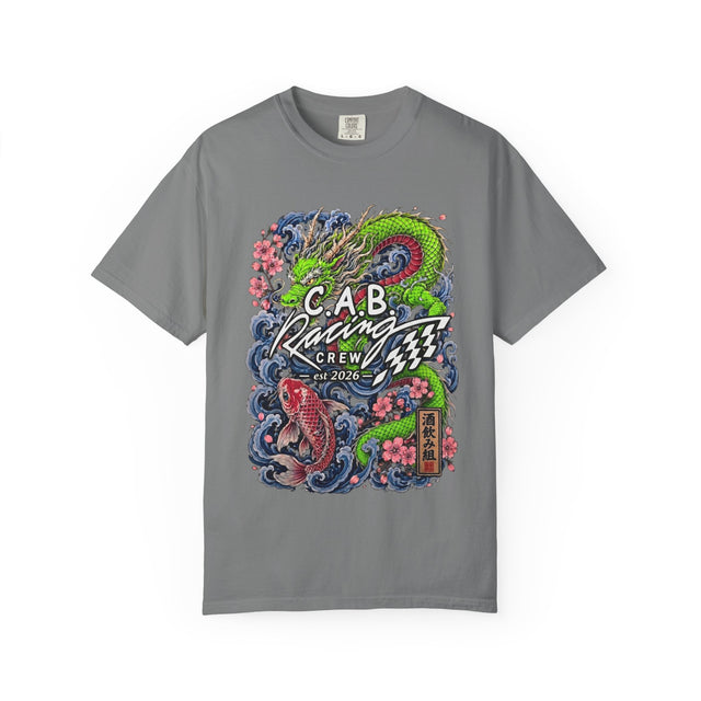 C.A.B. Racing Crew — "Green Dragon & Koi" Graphic tee